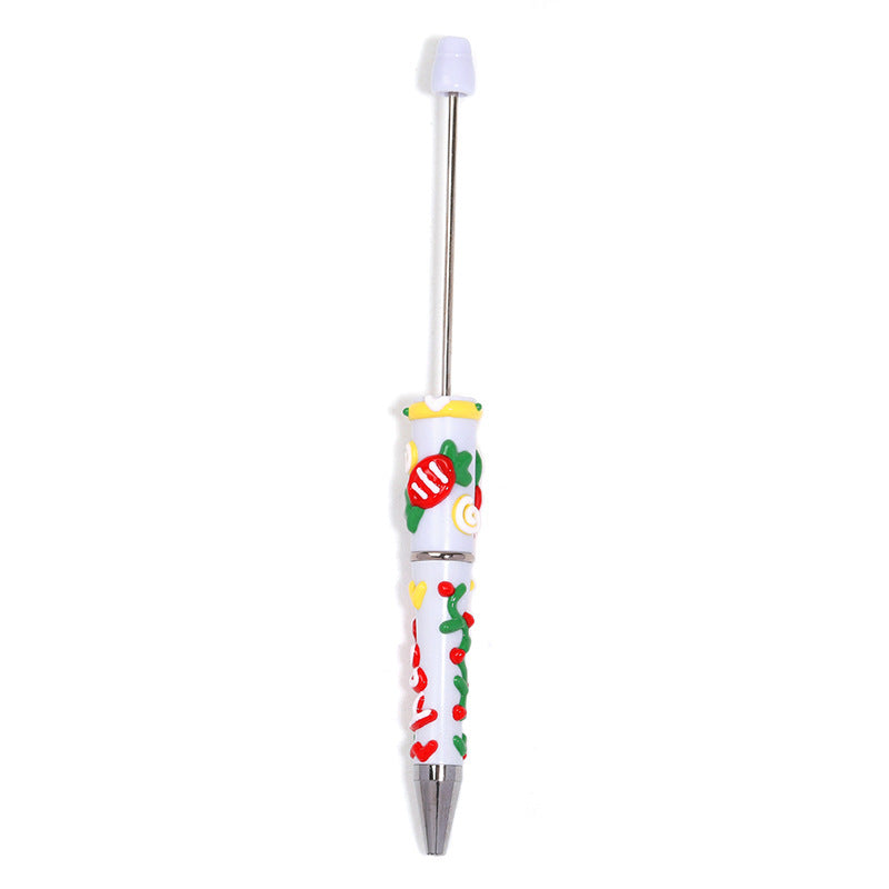 Wholesale 5pcs/pack Christmas cartoon bead pen